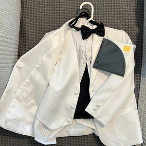 Boys Black and White Tuxedo